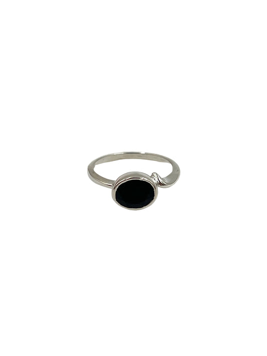 Faceted Oval Gemstone Ring