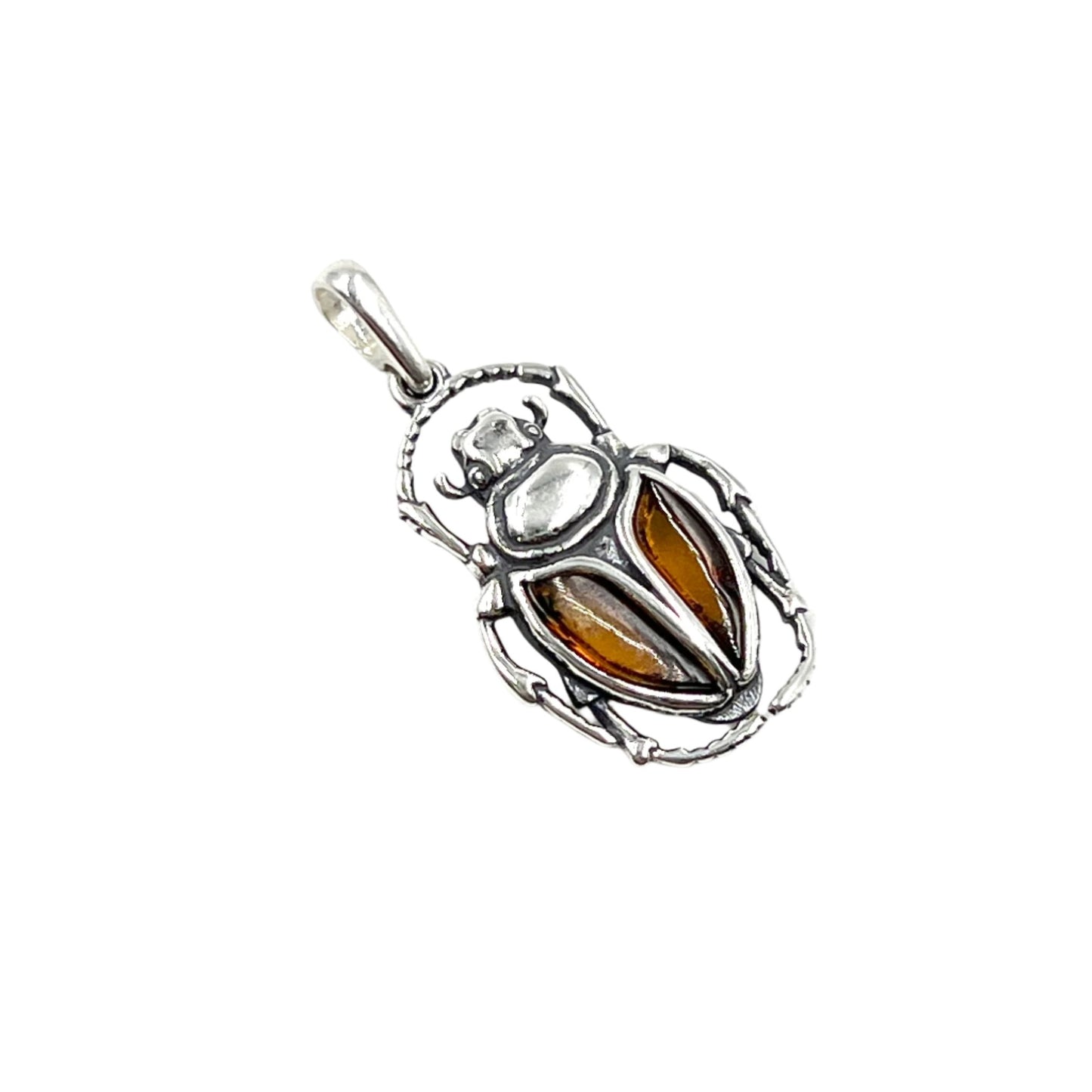 Amber Insect Pendants