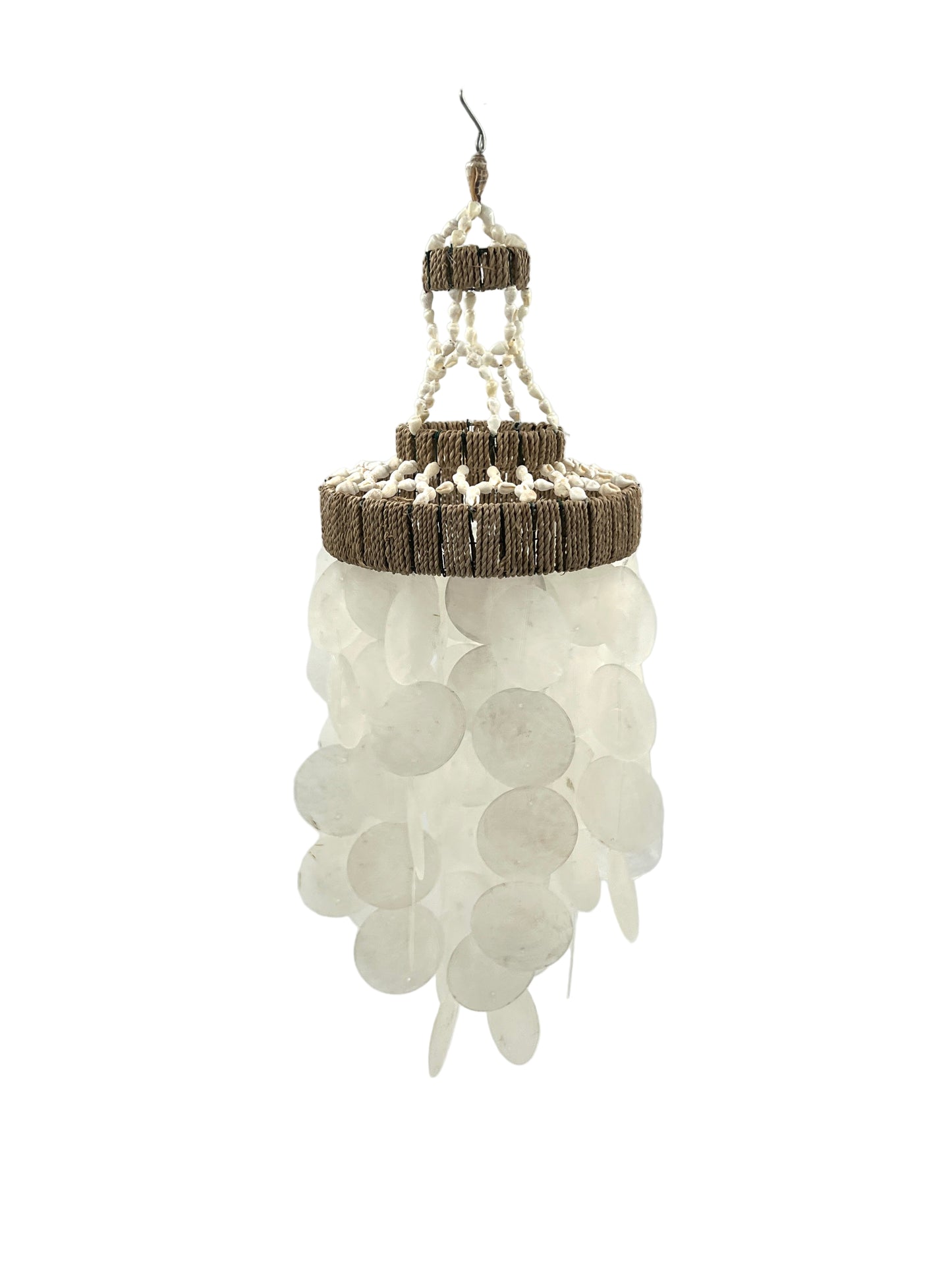 Round Capiz & Sea Shell Wind Chime