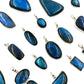 Sterling Silver Labradorite Square Pendants