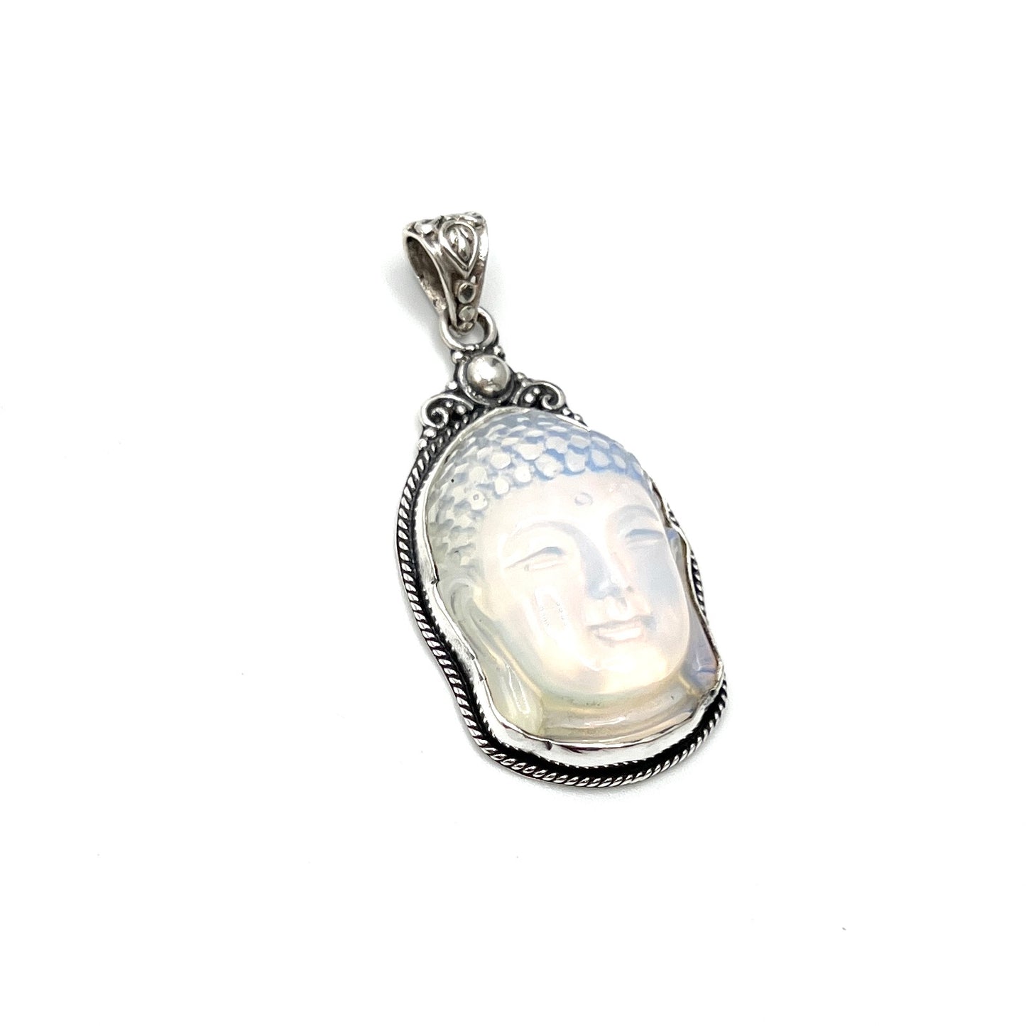 Opalite Buddha Head Pendant