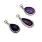 Sterling Silver Teardrop Amethyst Pendants