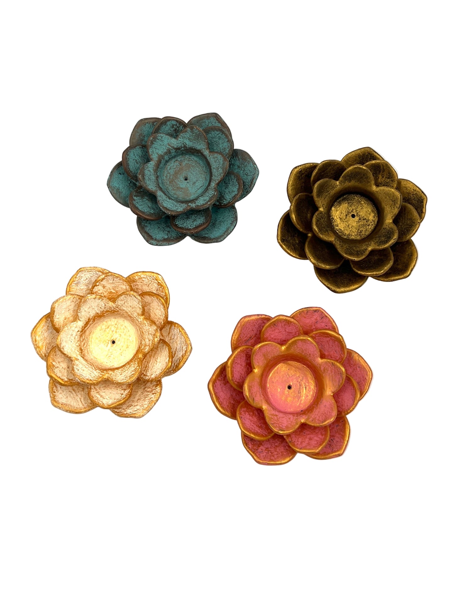 Resin Lotus Tea Candle Holder