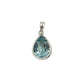 Teardrop Blue Topaz Pendants