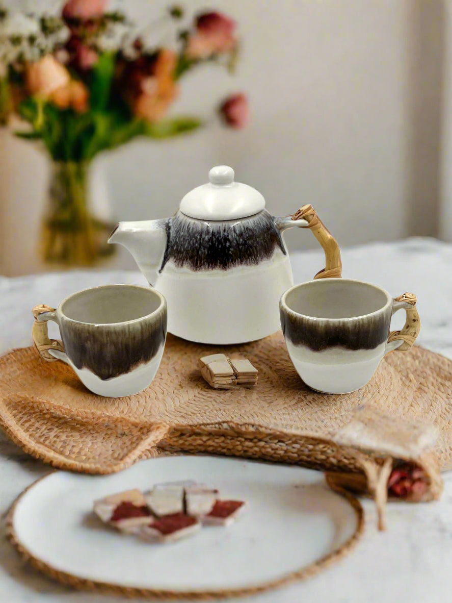 Glazed Ceramic Tea Pot Set