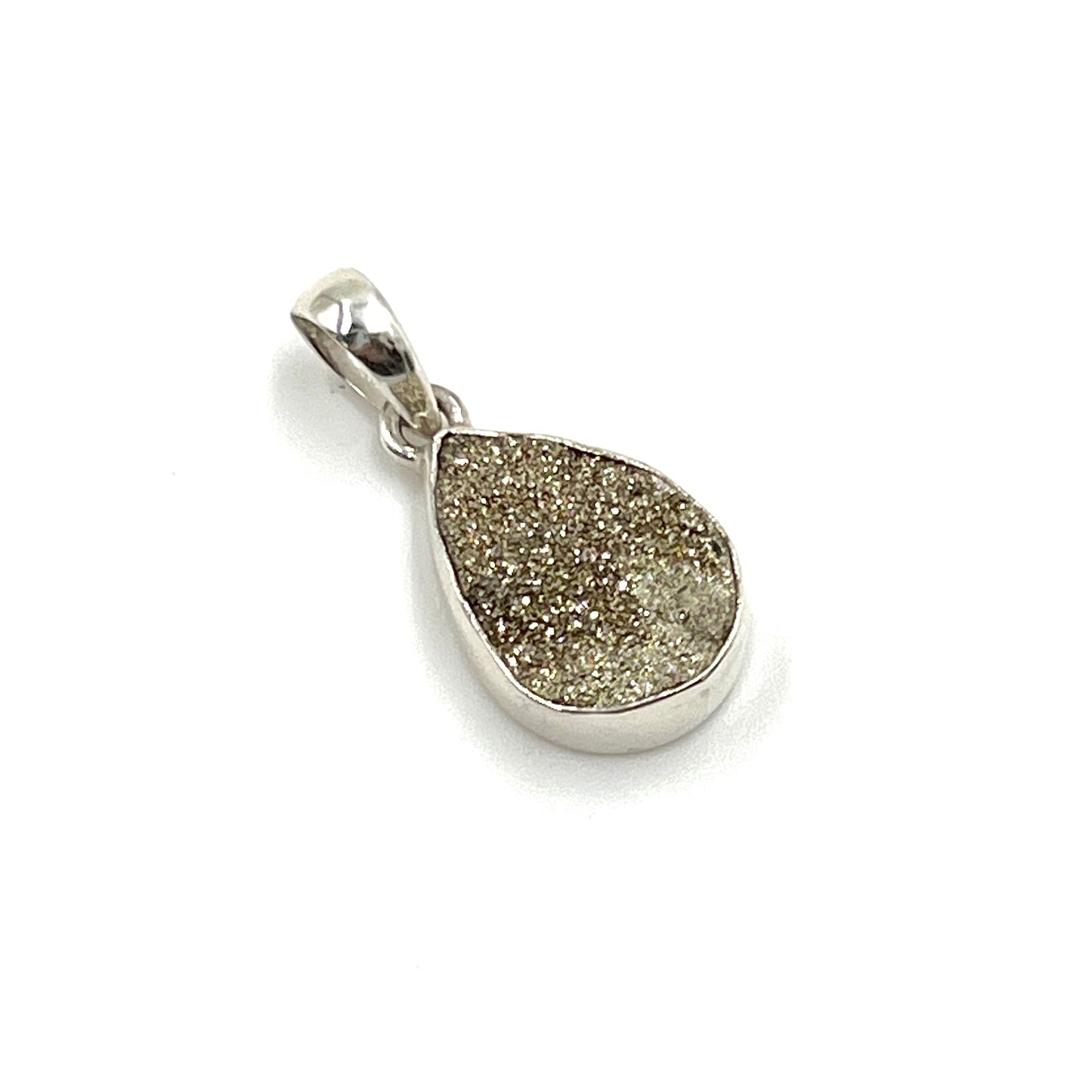 Spectro Pyrite Teardrop Pendants