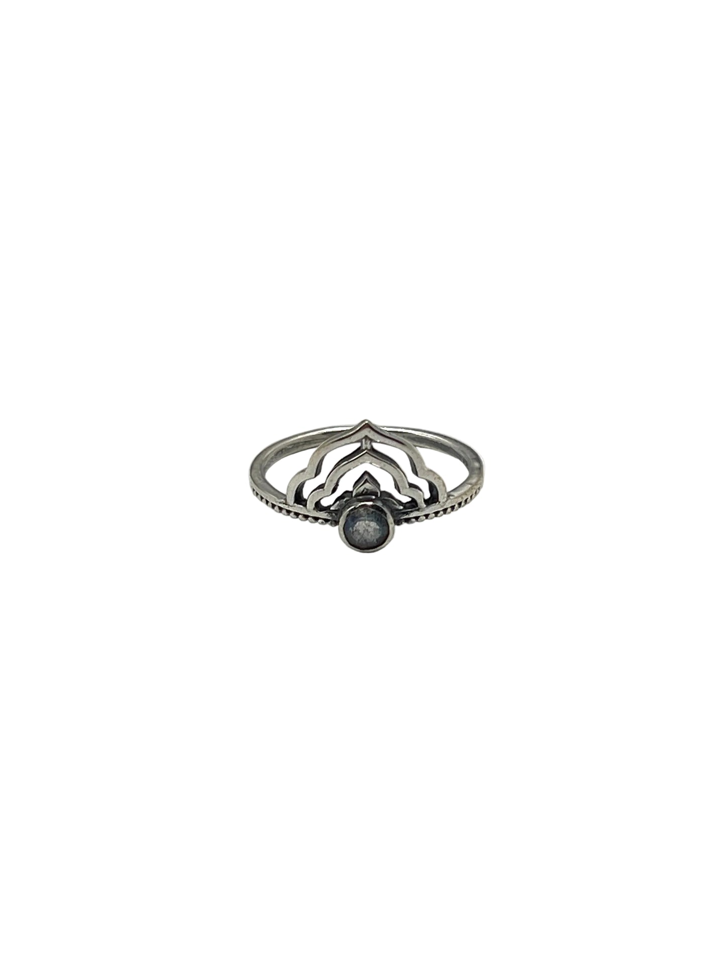 Lotus Crown Gemstone Rings