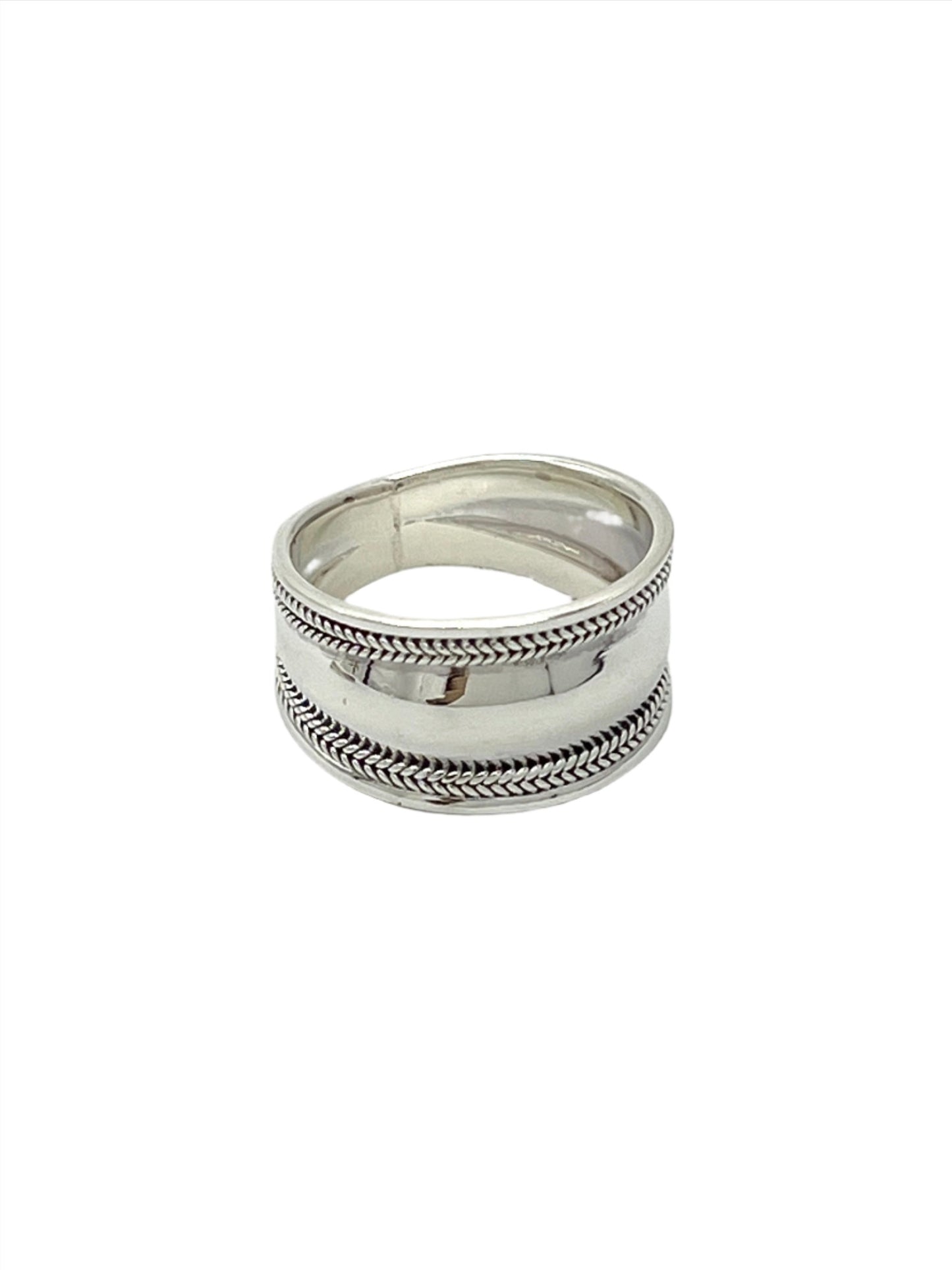 Sterling Silver Simple Braided Ring