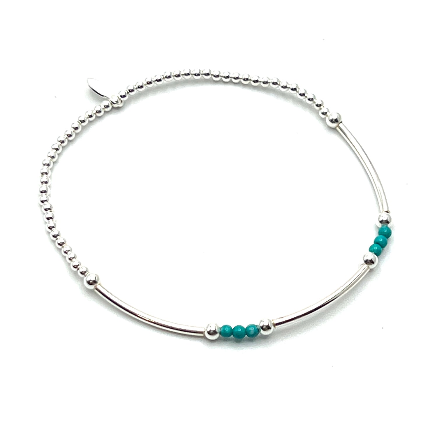 Sterling Silver Turquoise Beaded Bracelets