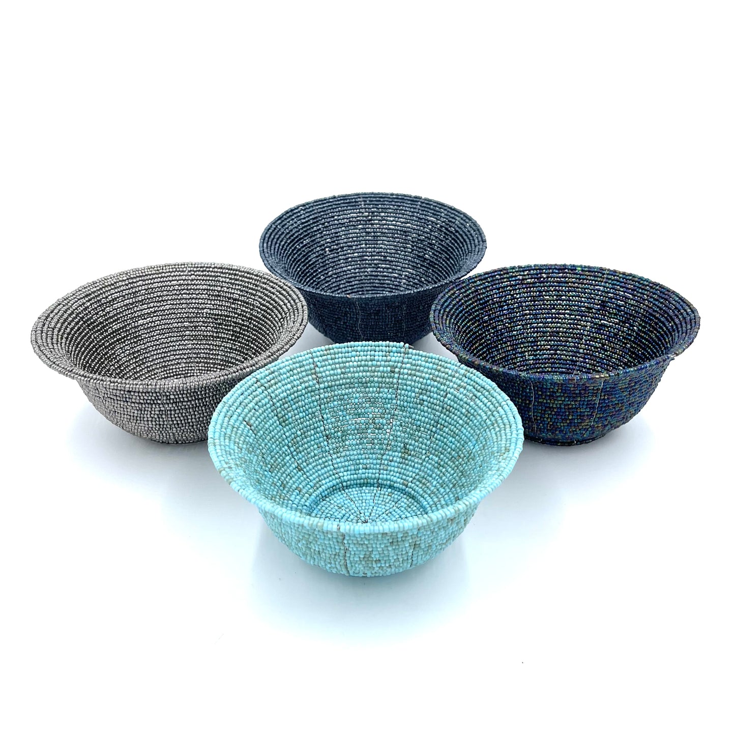 Small Bali Beaded Baskets
