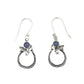 Sterling Silver Tanzanite Leaf Earrings