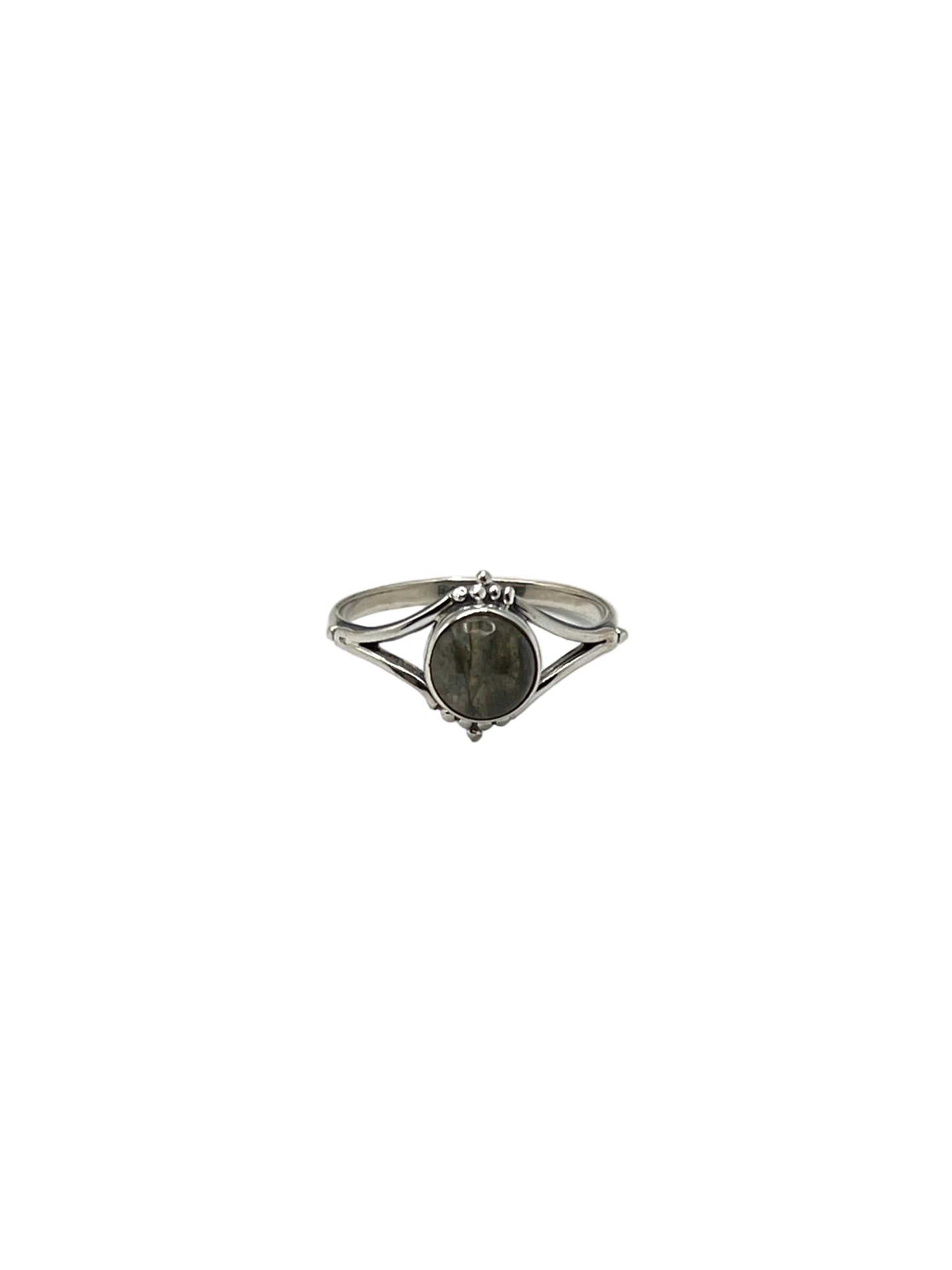 Round Gemstone Beaded Rings