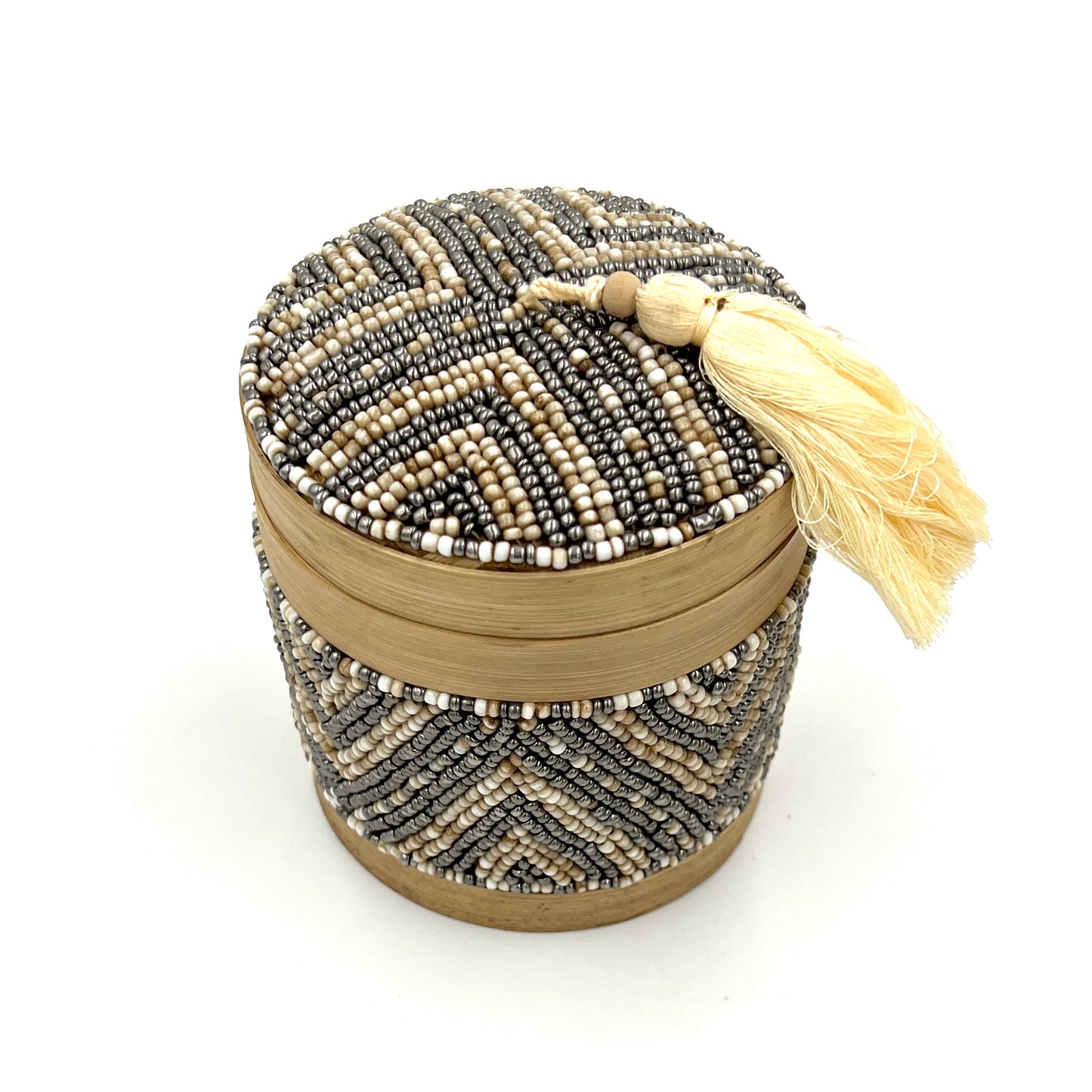 Bali Beaded Circle Boxes