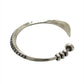 Sterling Silver Hilltribe Flat End Cuff Bracelet