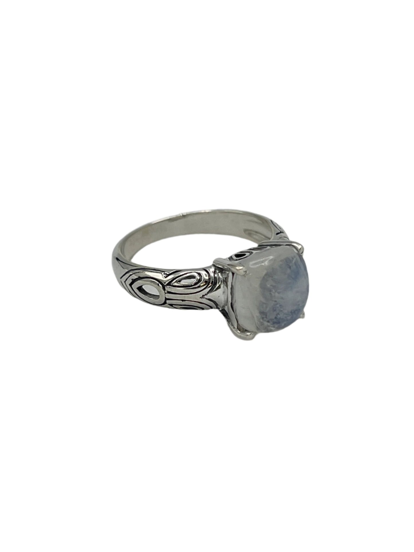 Sterling Silver Square Moonstone Ring