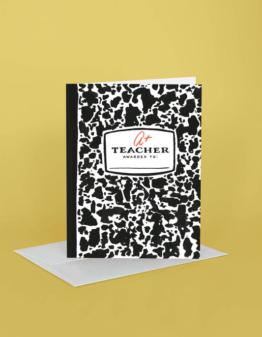Composition Book Greeting Card