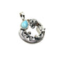 Sterling Silver Mermaid Larimar Pendants