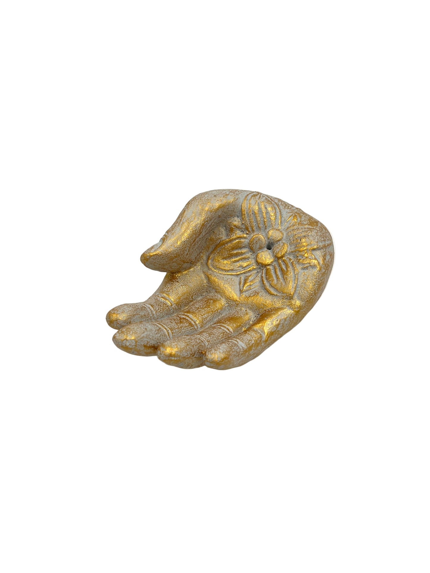 Resin Lotus Hand Incense Burner