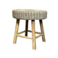 Teakwood & Rattan Table & Stool Sets