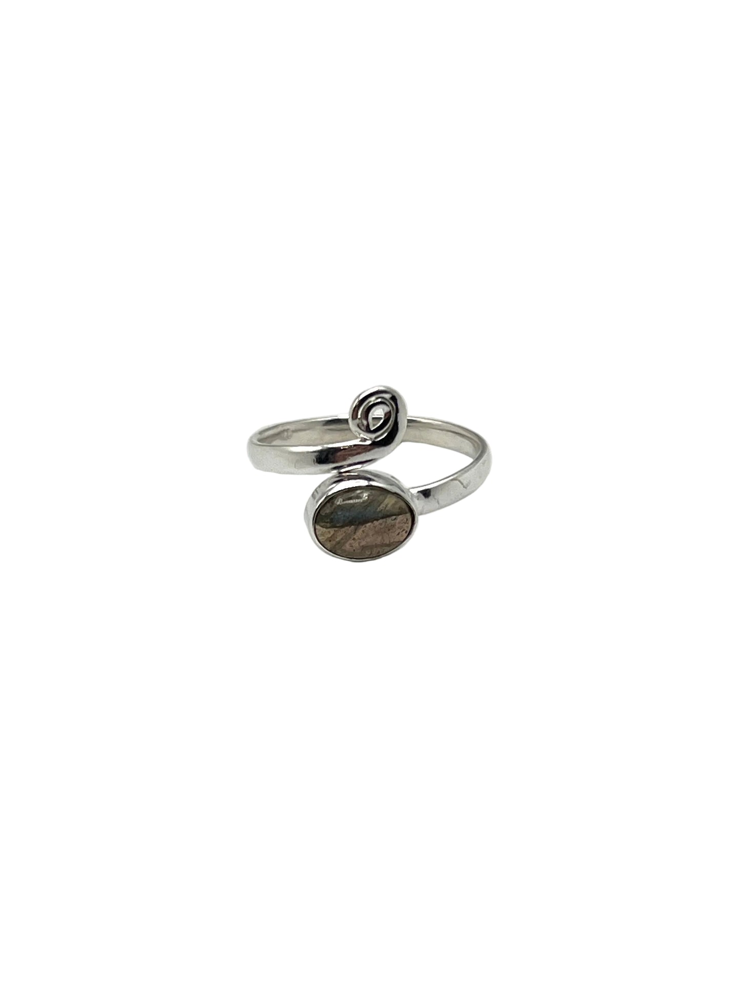 Swirl Gemstone Wrap Rings