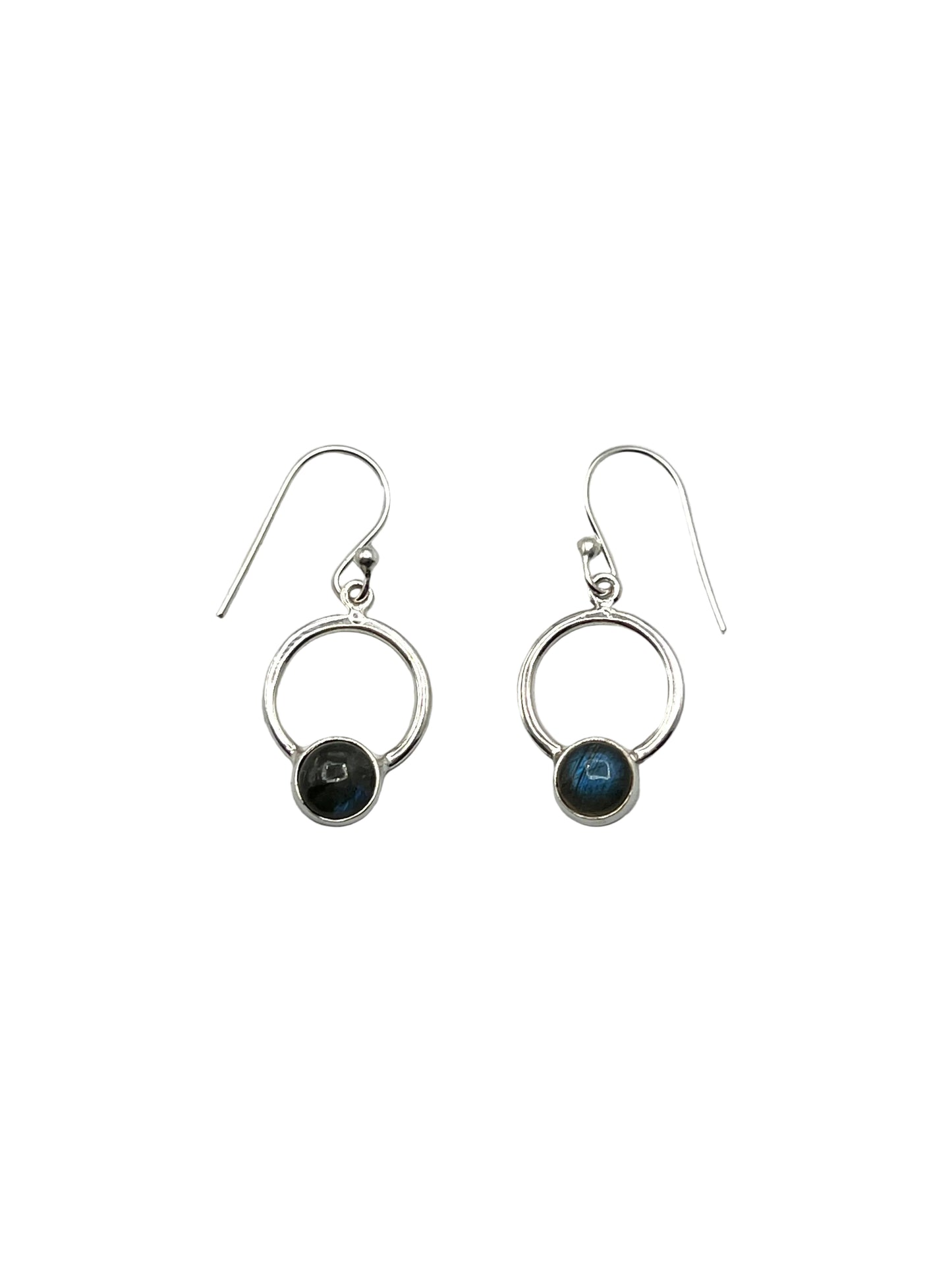 Cicle Gemstone Earrings