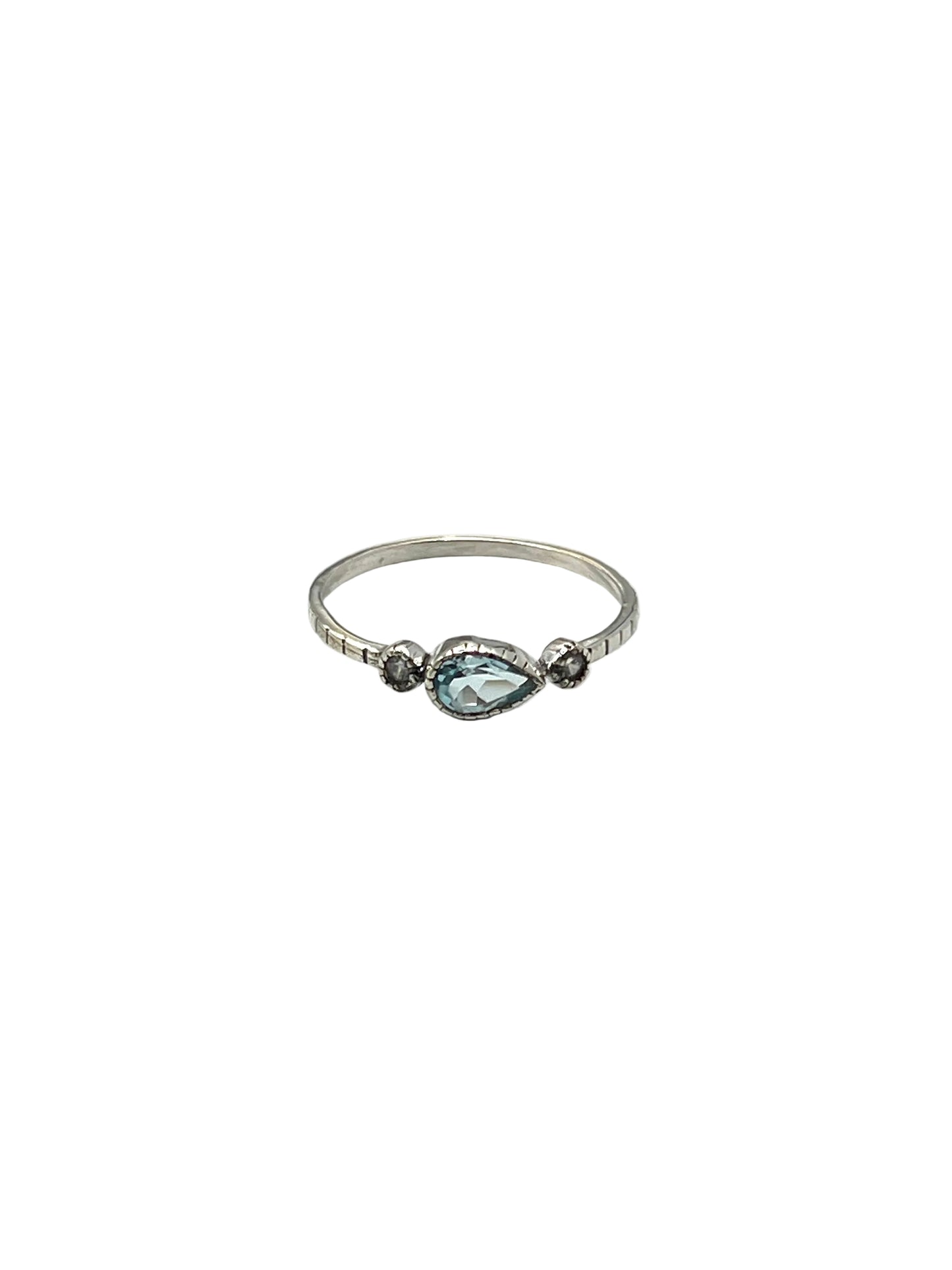 Teardrop Gemstone Rings
