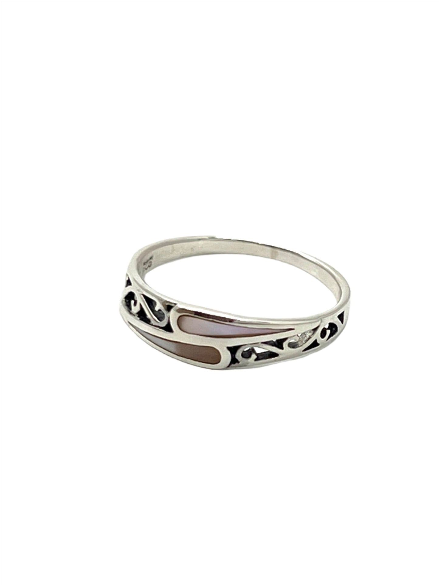 Sterling Silver Mother of Pearl Ring