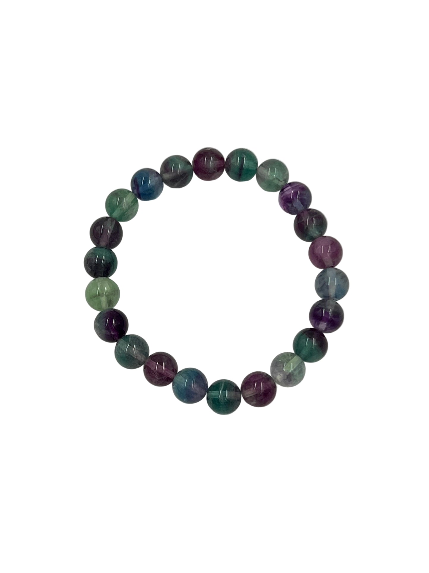Rainbow Fluorite Beaded Bracelet