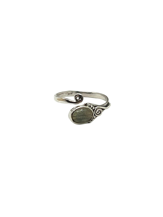 Swirl Gemstone Wrap Rings