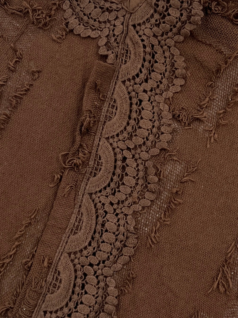 Desert Rose Embroidered Tie Top