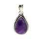 Sterling Silver Teardrop Amethyst Pendants