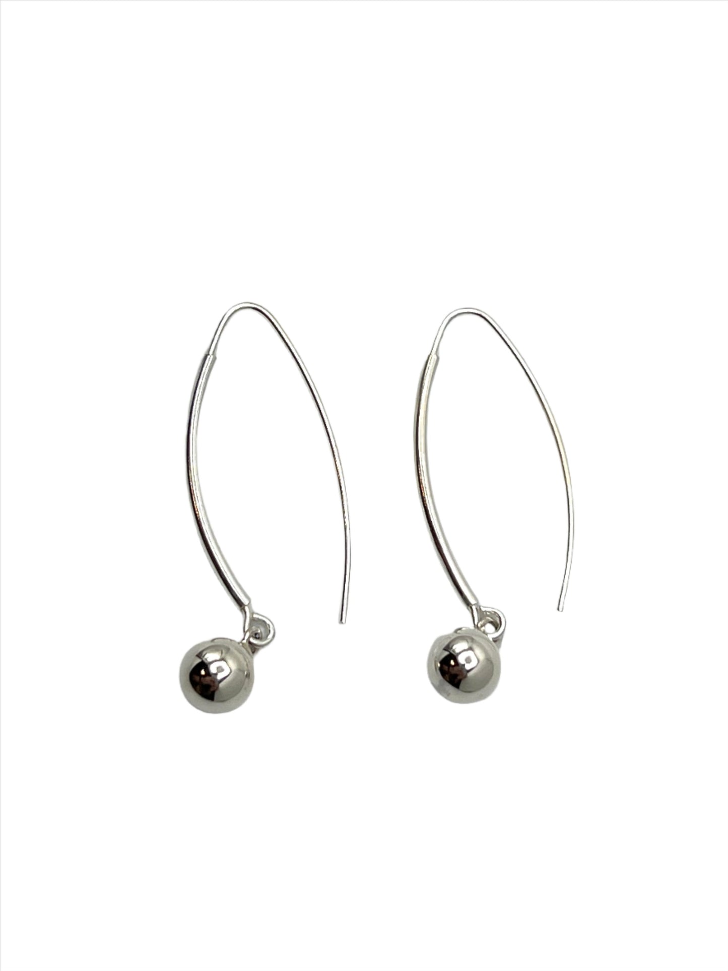 Sterling Silver Hook Ball Earrings