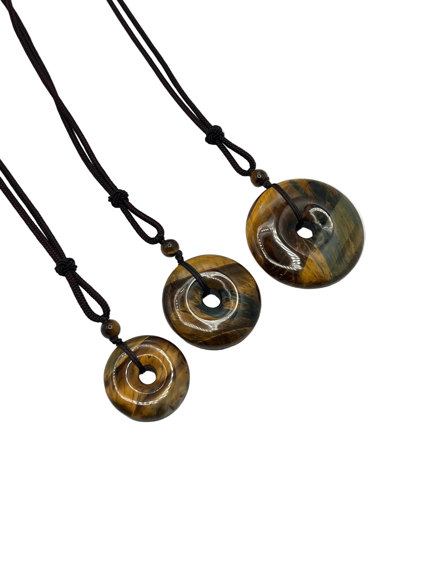 Tigers Eye Coin Necklaces
