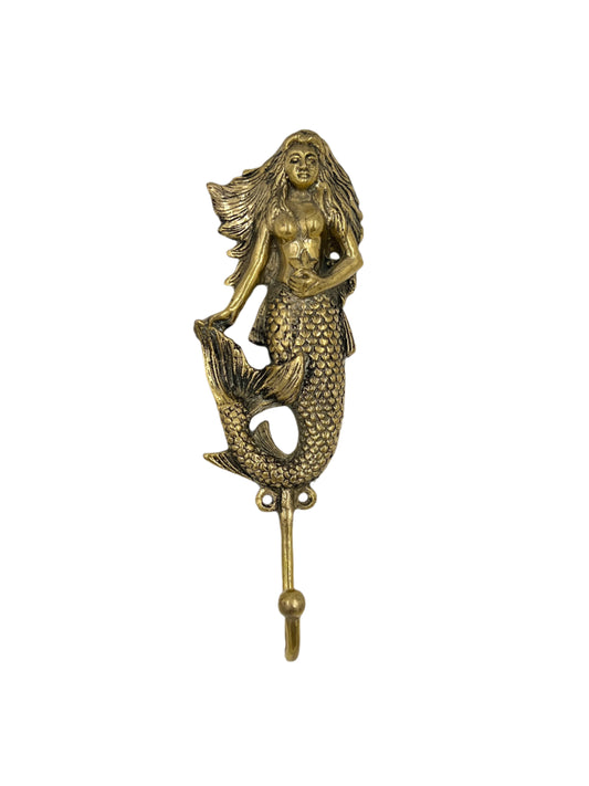 Bronze Mermaid Wall Hook