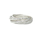 Sterling Silver Thin Seven Band Roll Ring