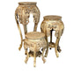 White Washed Teakwood Accent Tables