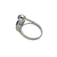 Sterling Silver Triple Tanzanite Ring