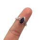 Crown Teardrop Labradorite Ring