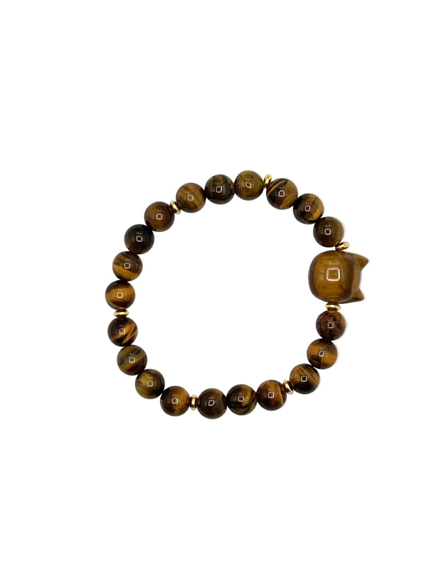 Gemstone Cat Stretchy Bracelets