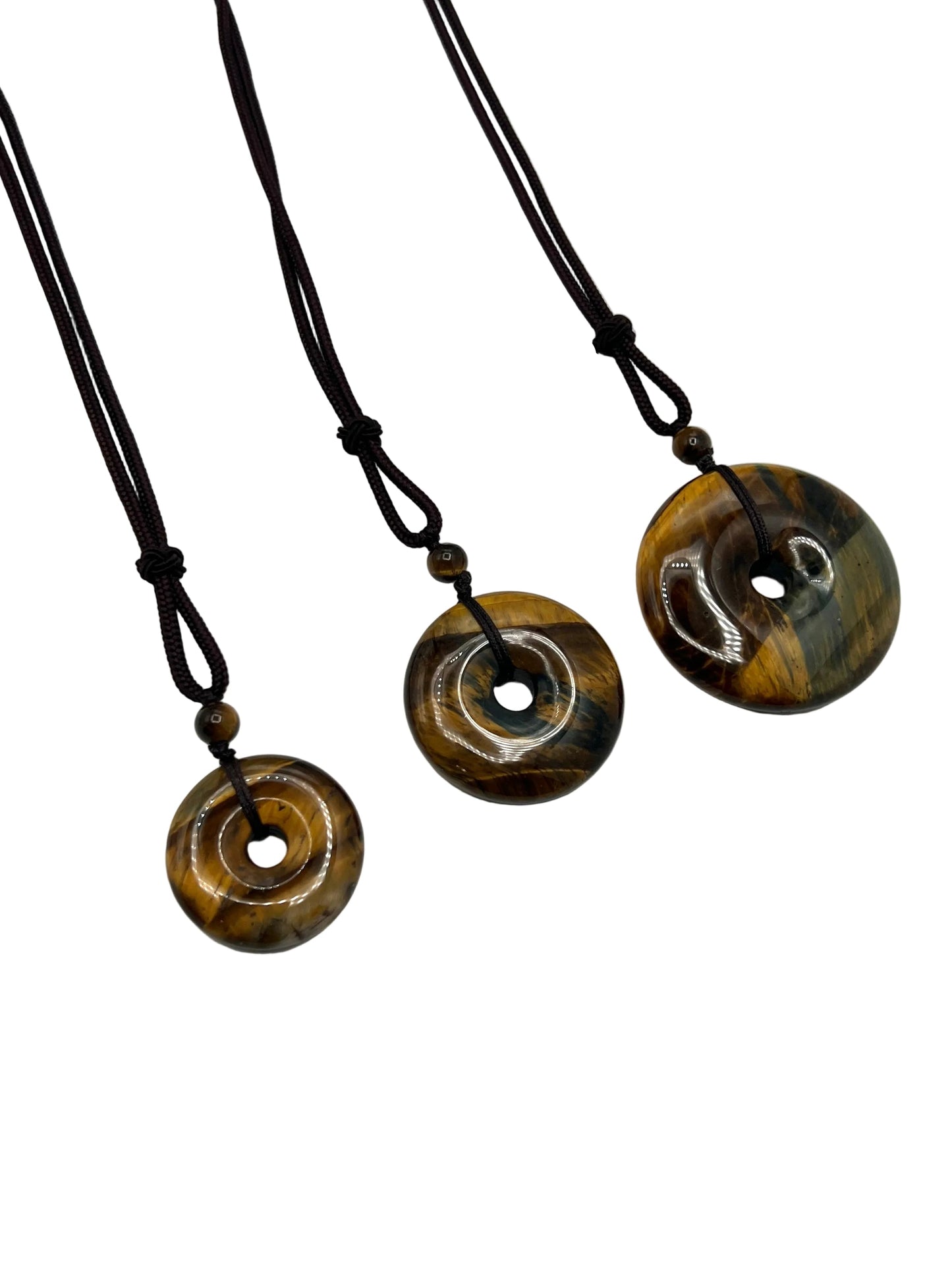 Tigers Eye Coin Necklaces