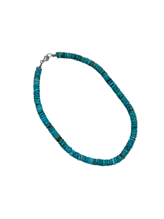 Kingman Heishi Turquoise Necklace