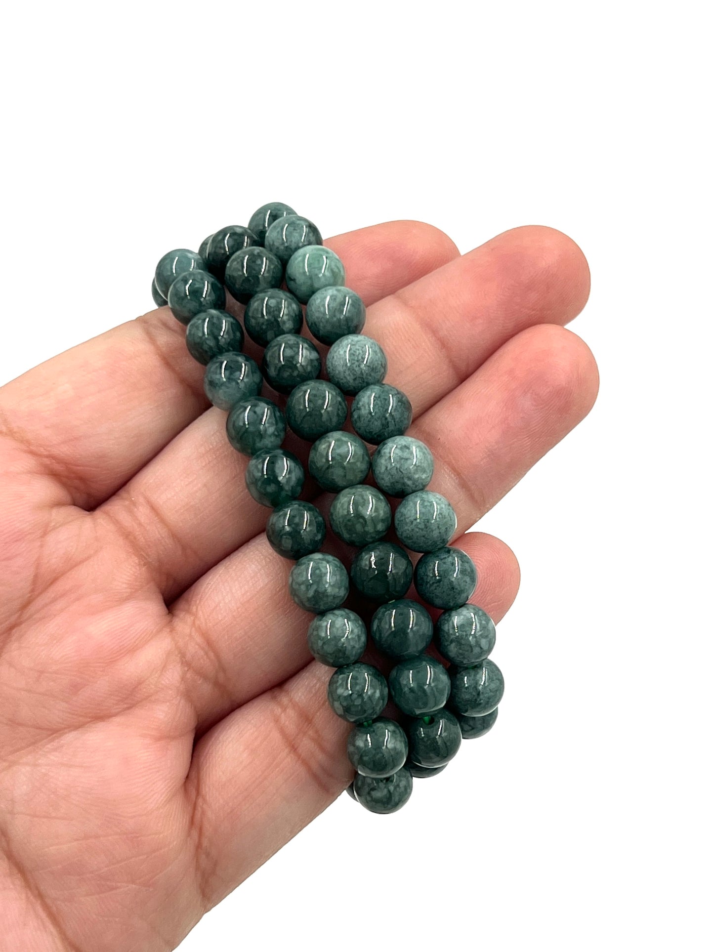 Jade Beaded Stretchy Bracelets