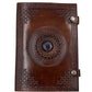 Camel Leather Gemstone Journal | Mandala | 10" x 7" x 1/2"