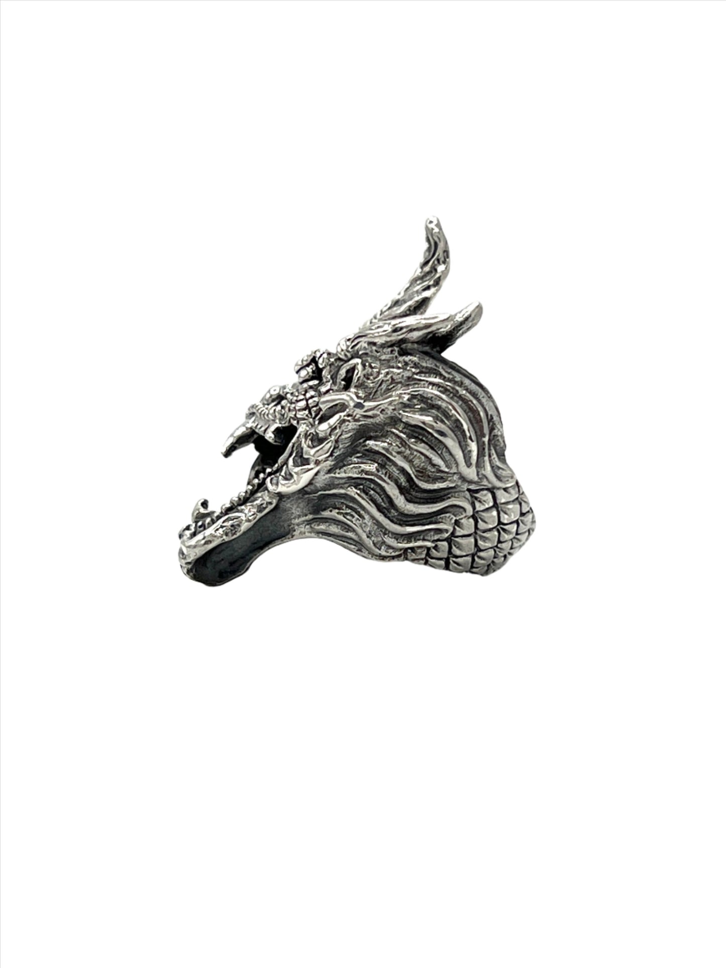 Sterling Silver Dragon Ring