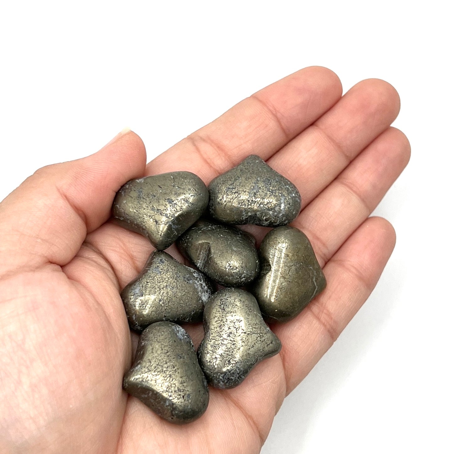 Pyrite Puffy Hearts