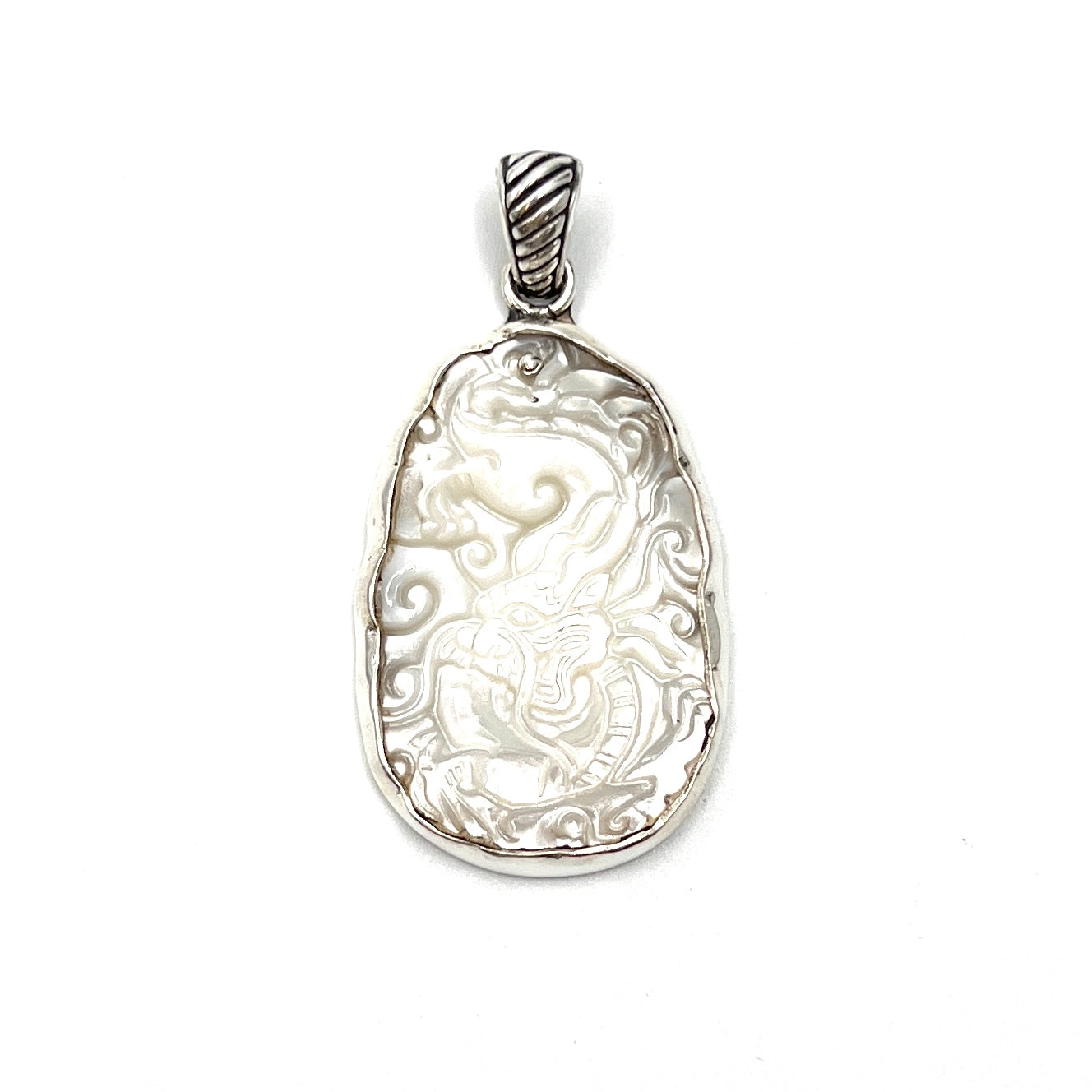 Mother of Pearl Dragon Pendants