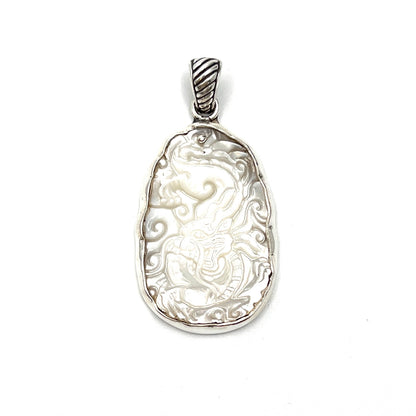 Mother of Pearl Dragon Pendants