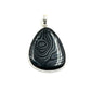 Psilomelane Teardrop Pendants
