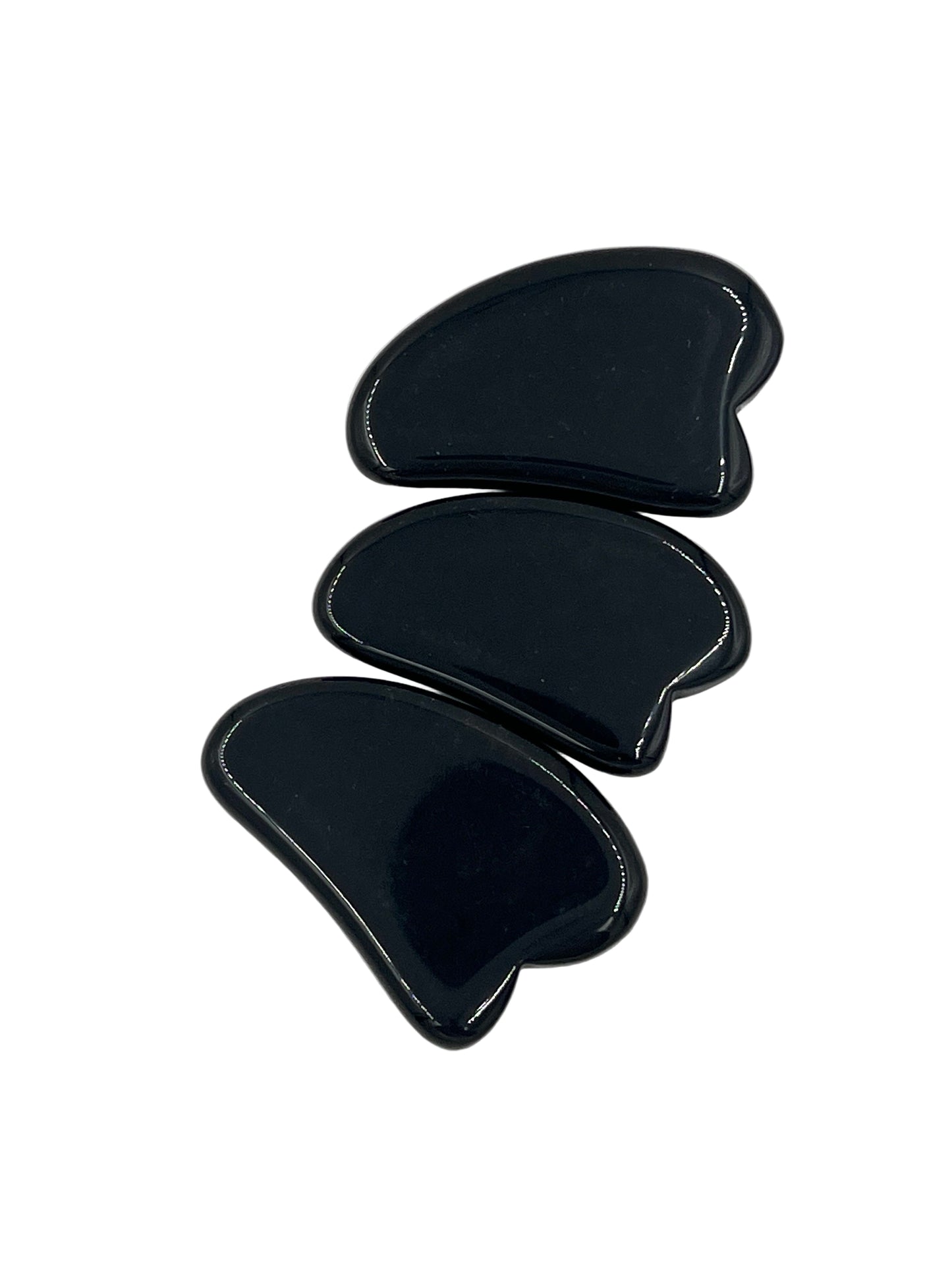 Obsidian Guasha Massage Stones