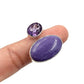 Sterling Silver Amethyst & Charoite Rings